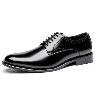 JASONSTAR Everyday Commute Derby Shoes Cow Leather Business Casual Dress Shoes Men's