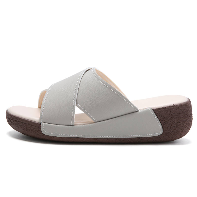 Reivantix Reivanti Slip Resistant Slide Slippers Women's Gray