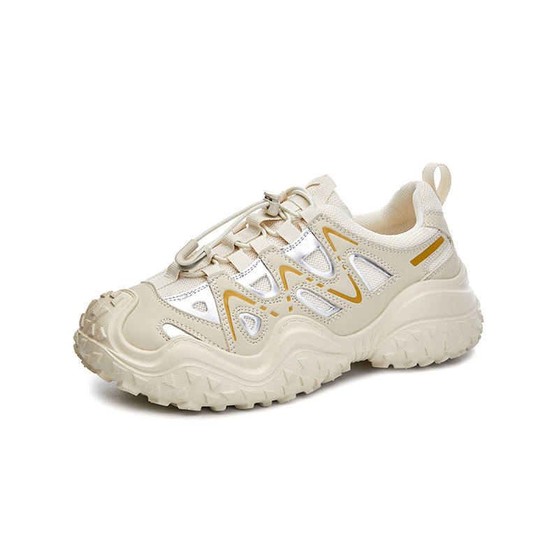 Zdwo Microfiber Leather Wear resistant And Lightweight Low top Chunky Sneakers Women's