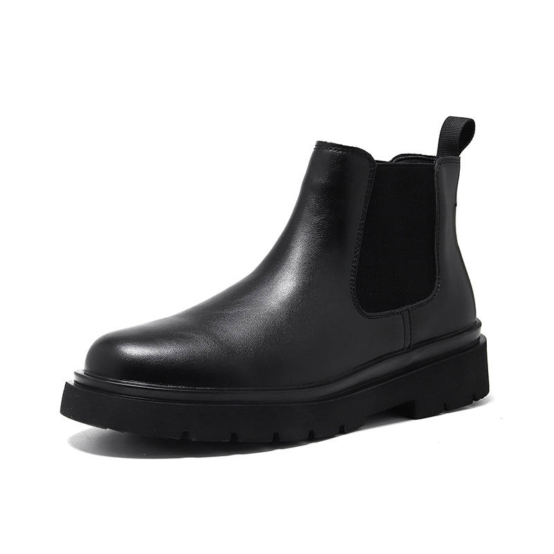 YEDANI YEDANI Microfiber Leather Short Chelsea Boots Men's