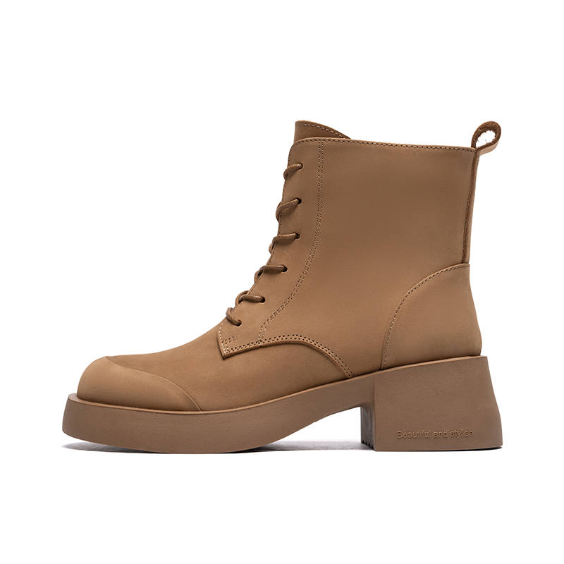 ZHR Combat Boots Women's Yellow/light Brown