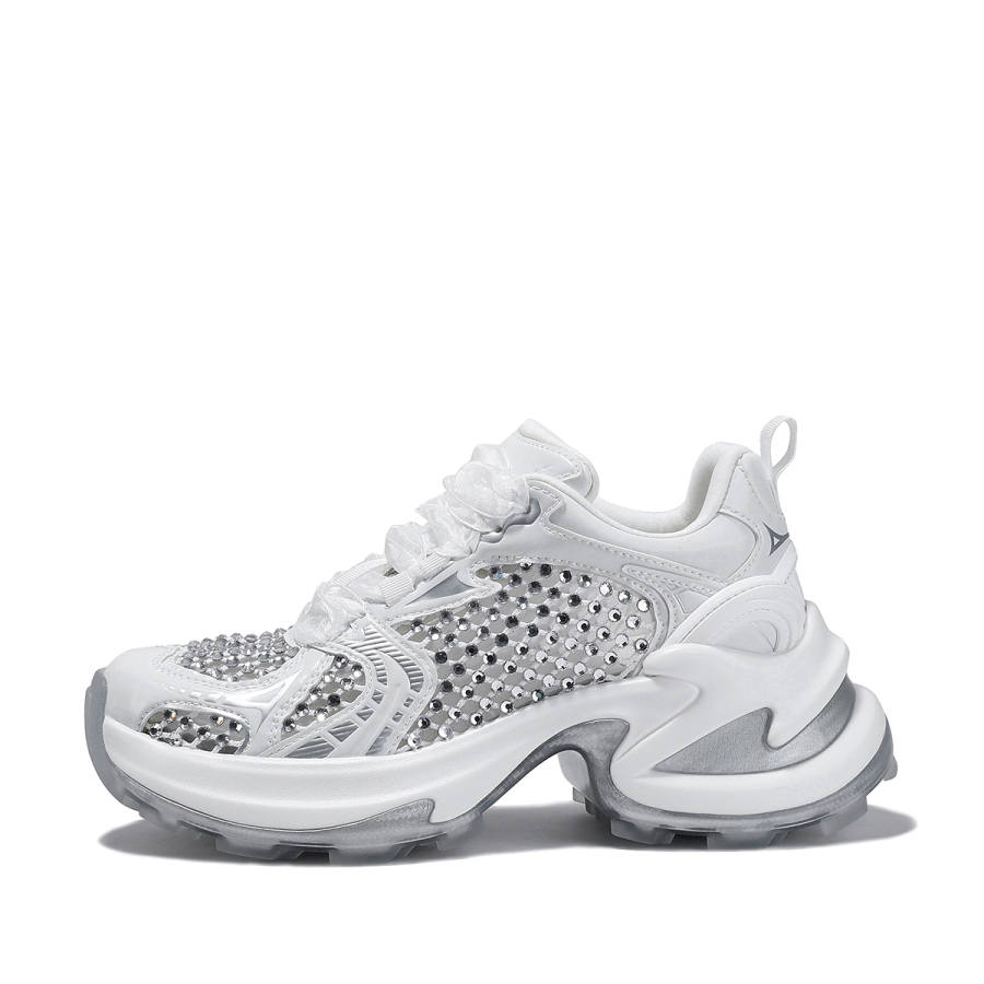 BELLALILY Low top Chunky Sneakers Women's White