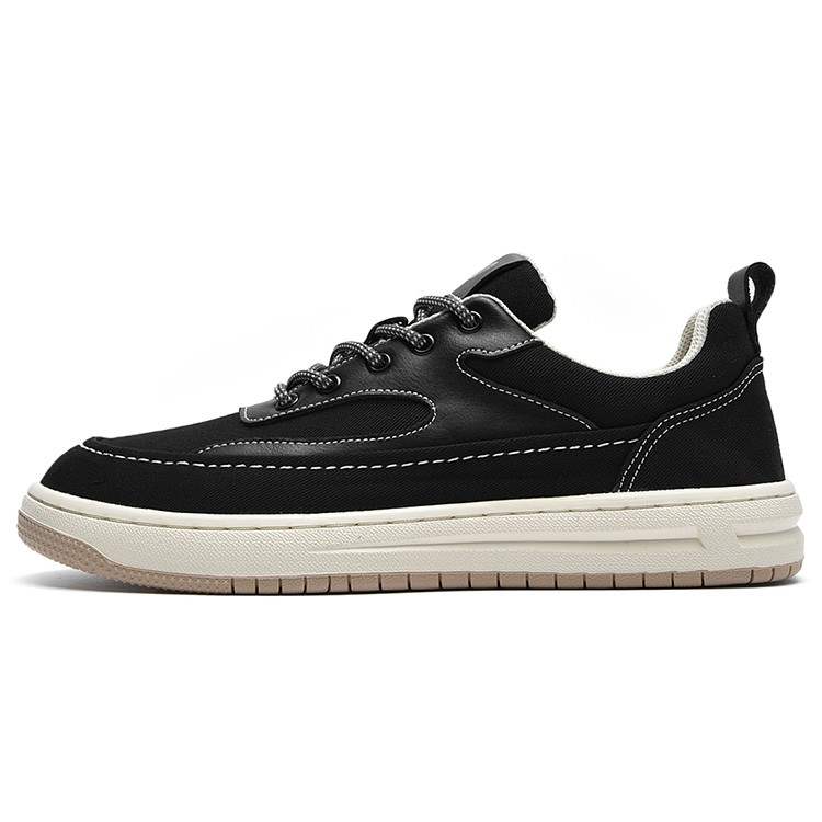 Rich Birds Lightweight Anti Slip Low top Skateboard Shoes Men's Black