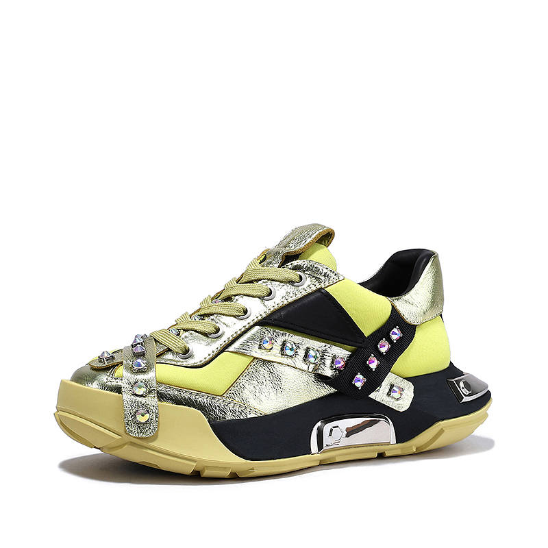 BELLALILY Fabric Chunky Sneakers Women's
