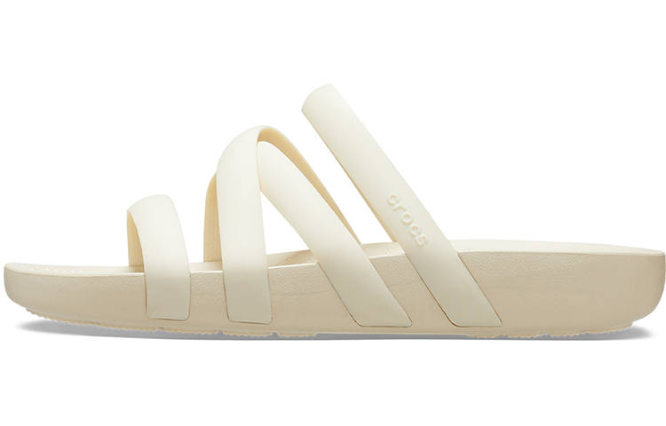 Crocs EVA Abrasion Resistant Slip Resistant Abrasion Resistant Slip Resistant Slide Slippers Women's Bone White