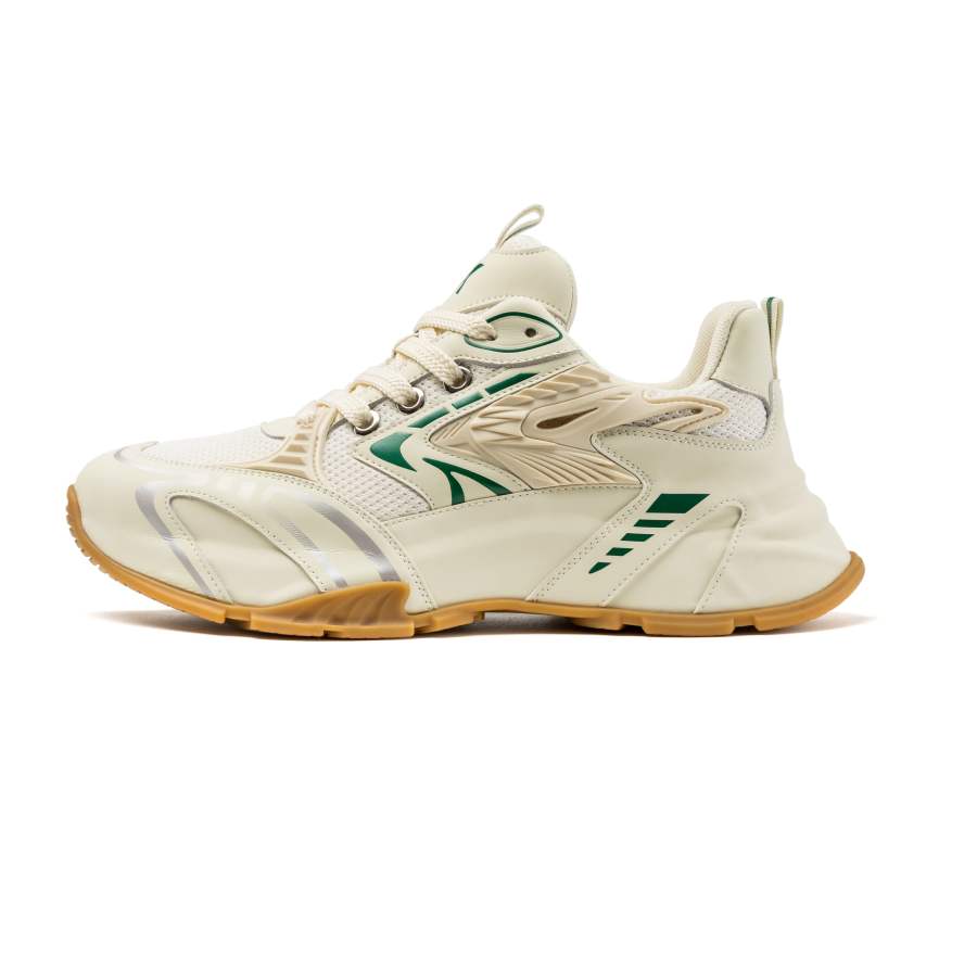AOKANG Low top Running Shoes Men's Beige Green
