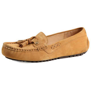 OZZEG Gommino Loafers Women's Chestnut/Cappuccino