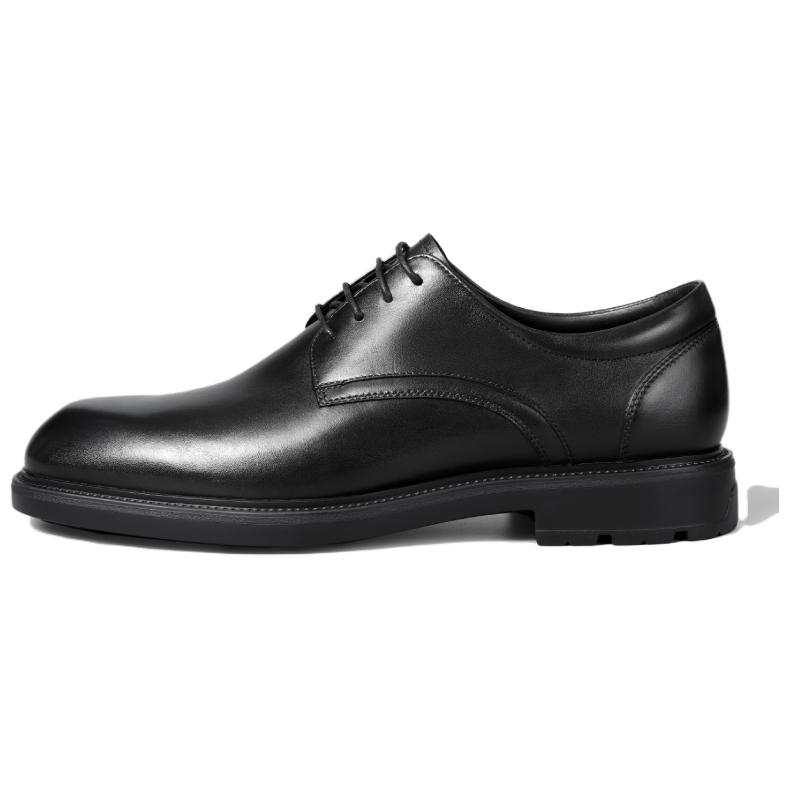 GOLDLION Top Grain Cow Leather Dress Shoes Men's Black