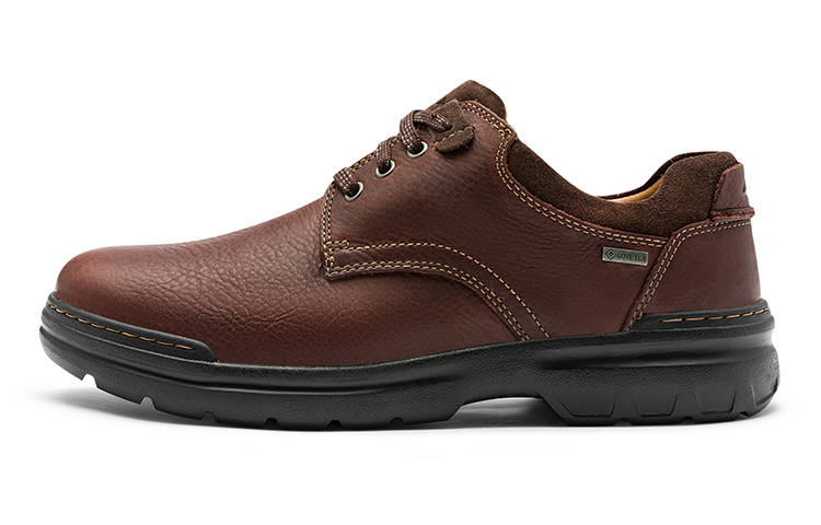 Clarks Leather Dress Shoes Men's Russet