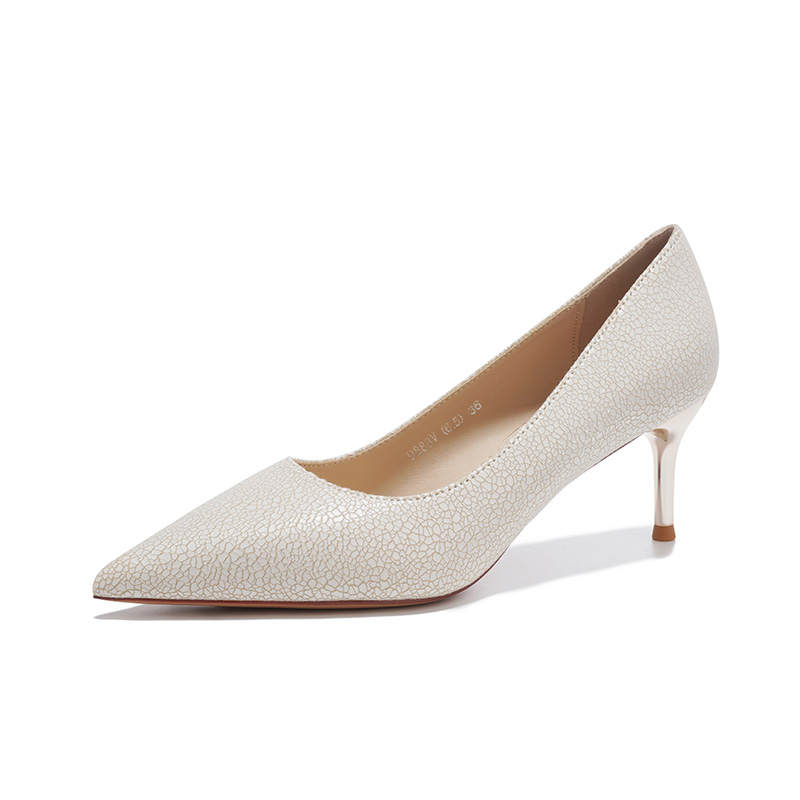 QITUMAUL Pu Slim Heel High Heels 9.5cm Women's
