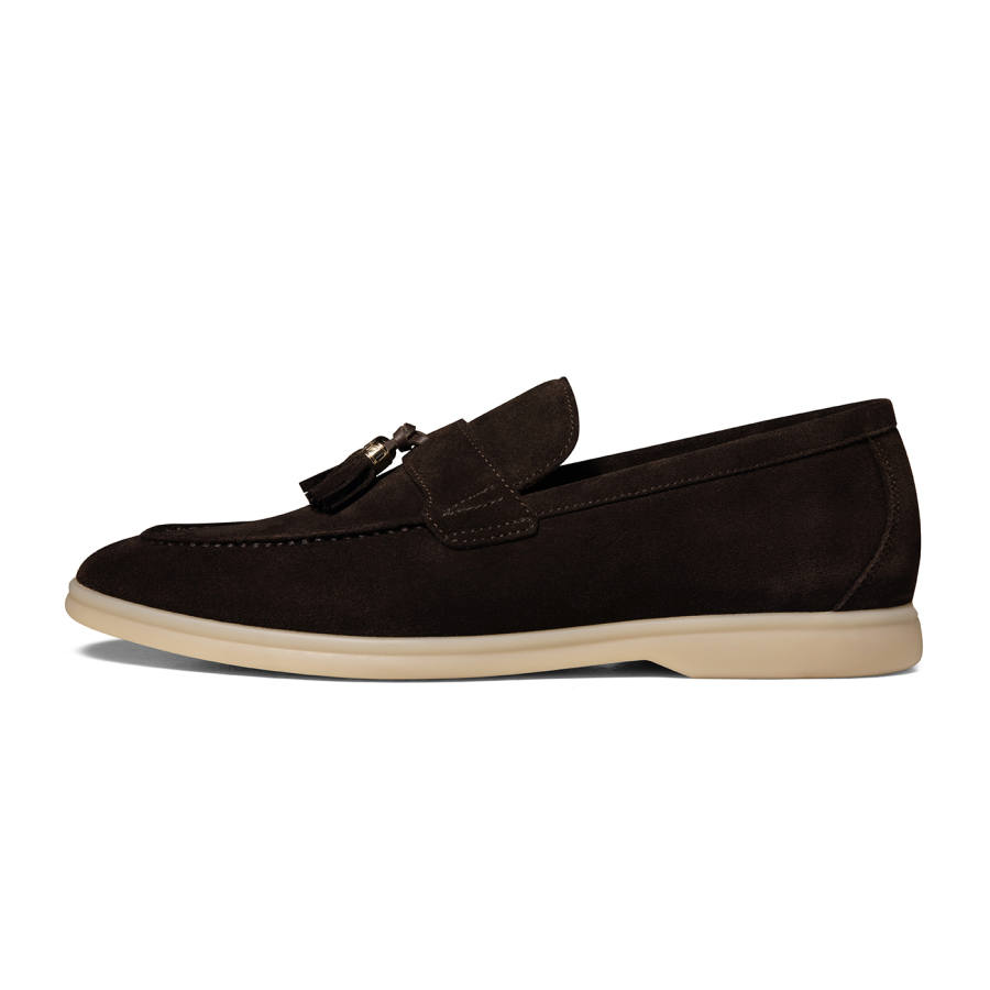 THOM WILLS British Style Business Casual Suede Slip on Loafers Men's