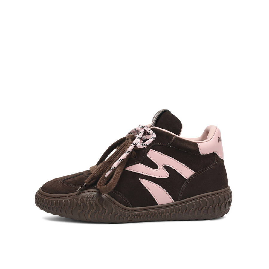 Rosa Bianca Top Grain Cow Leather Lightweight Height Increasing Lightweight Height Increasing Mid top Casual Shoes