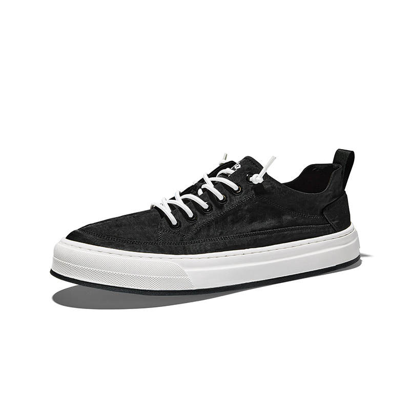 Hautton Jeans Fabric Lightweight Low top Skateboard Shoes Men's