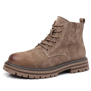 BAILUNHAN Combat Boots Men's Light Yellow/Khaki
