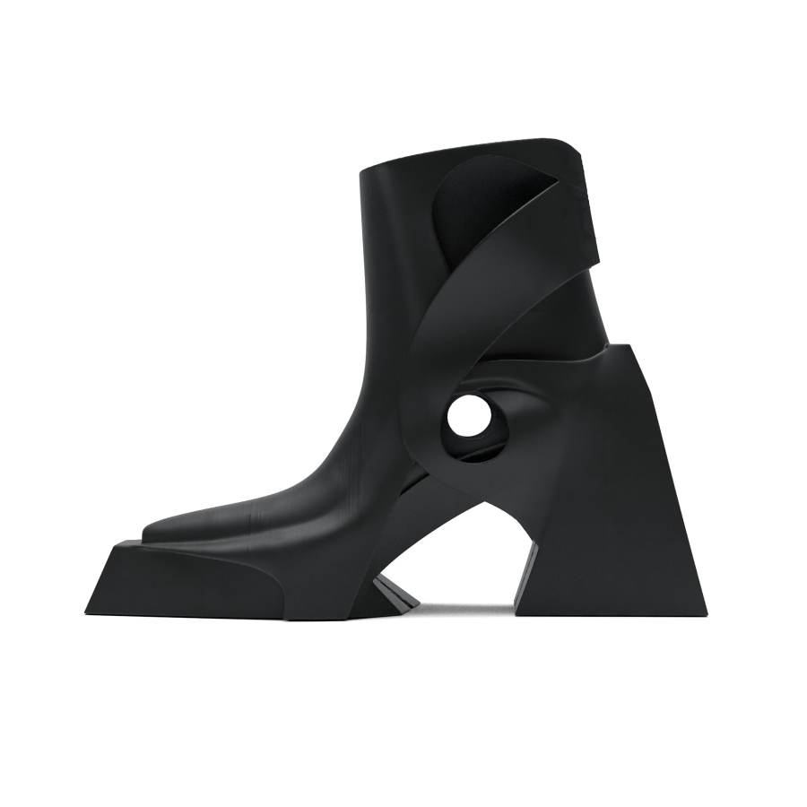 Scry Scry Vorte Pu Ankle Boots Unisex Black