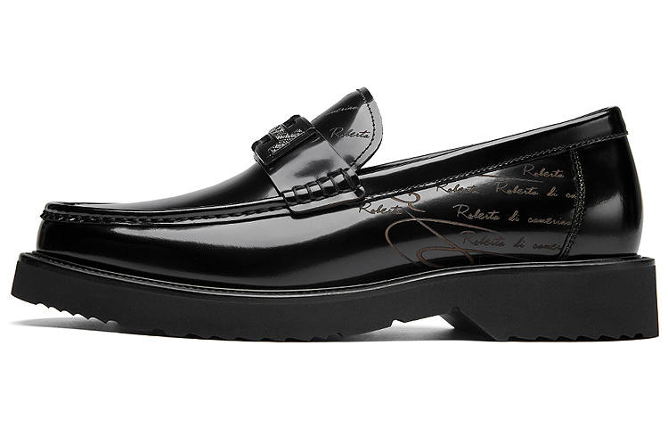 ROBERTA DI CAMERINO Relief Collection Dress Shoes Men's Black