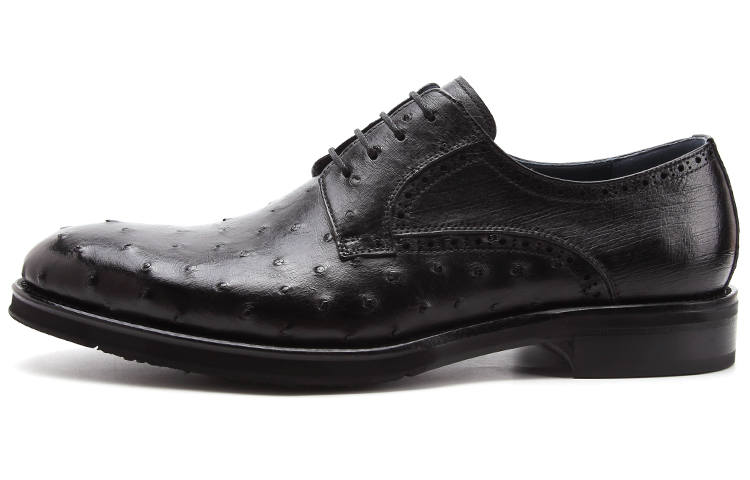 Satchi Casual Leather Shoes Men's Low Top Black