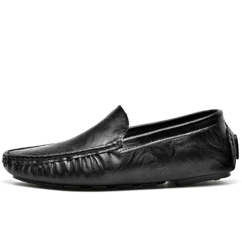 GONGNIUMEILI Men's Casual Shoes Men's Low Top Black/White/Brown