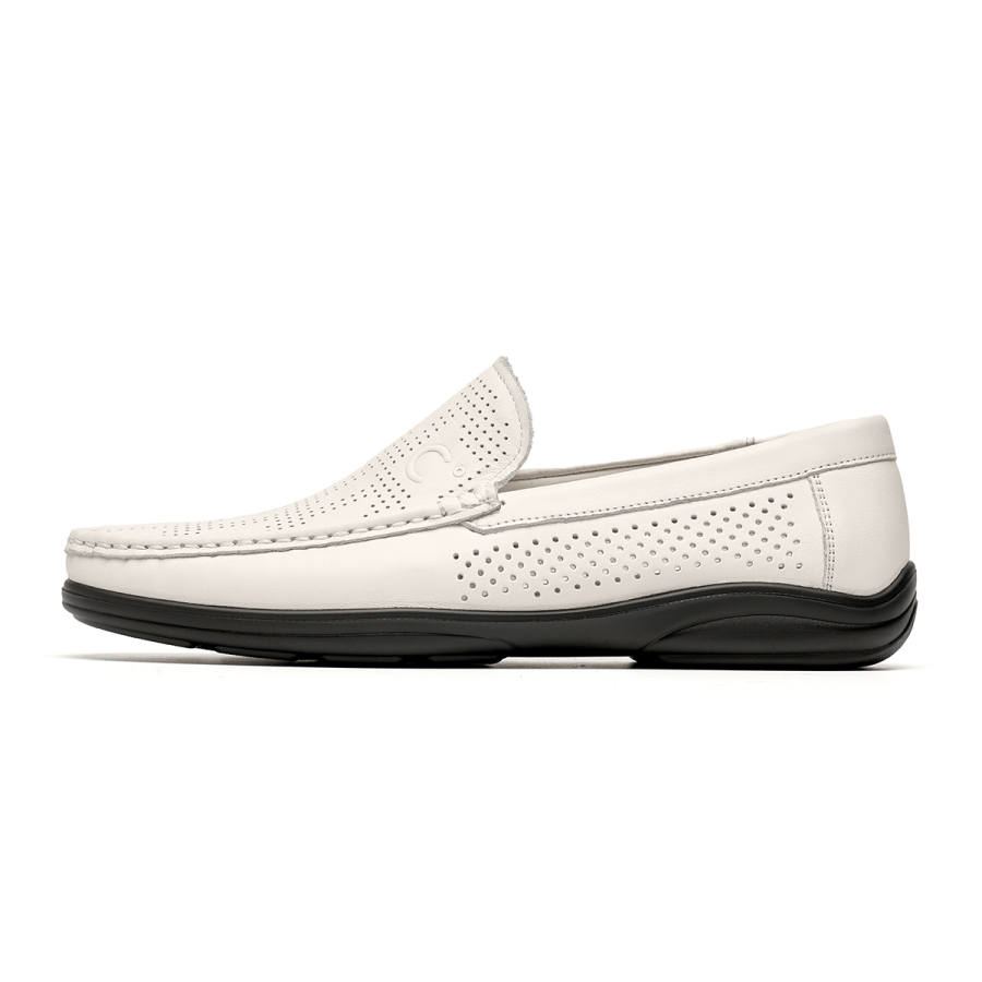 C°BANNER Cow Leather Casual Shoes Men's White
