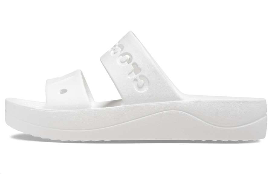 Crocs Crocs Baya Platform Clog Slide Slippers Unisex White