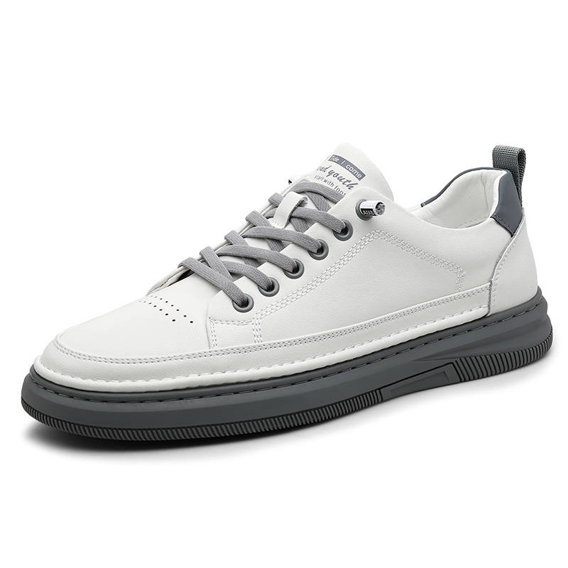 PINYI Cow Split Leather Trendy Men's Casual Shoes Men's
