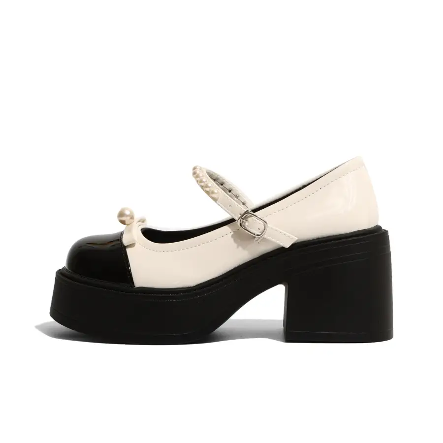 DAWEIJIA Pu Mary Jane Shoes Women's Gift Box Set