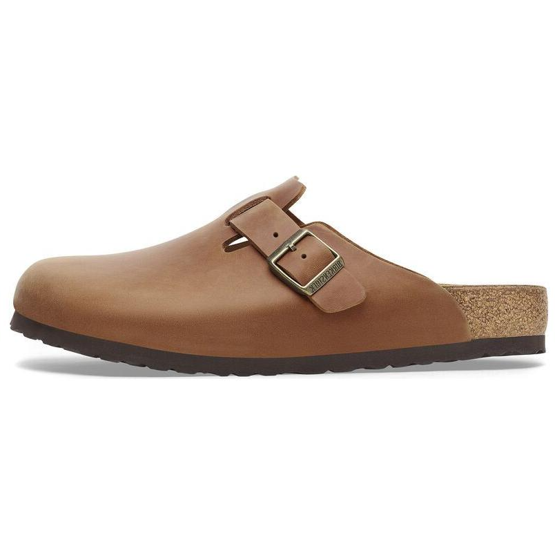 Birkenstock Boston Closed Toe Slippers Unisex Brown