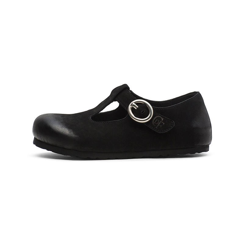 Coup De Foudre Cow Leather Mary Jane Shoes Women's