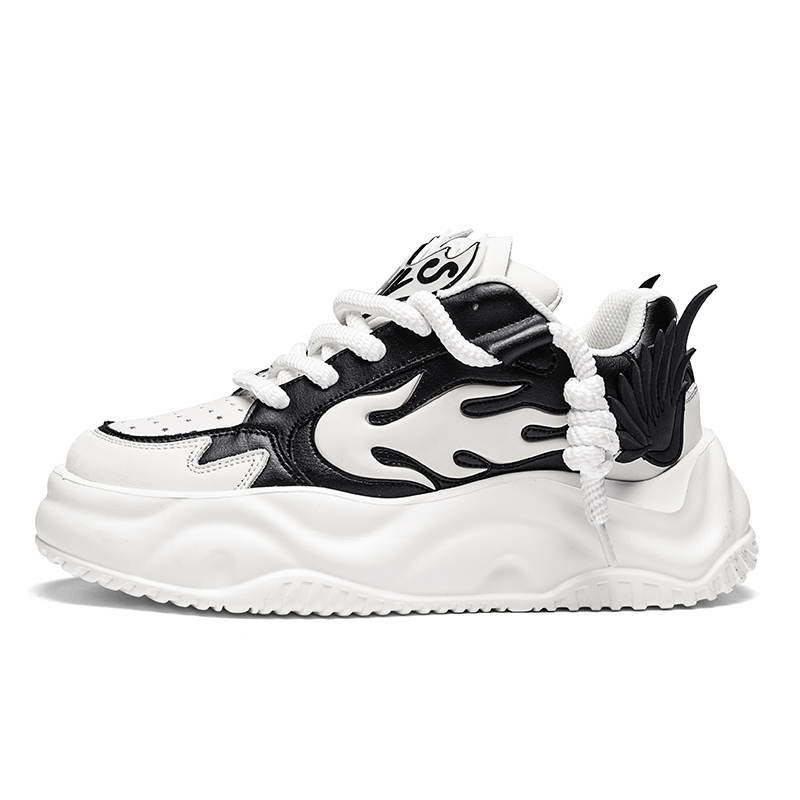HUABANGONGYUAN Low top Puffy Skateboard Shoes Unisex