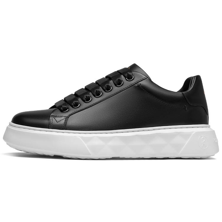 ROBERTA DI CAMERINO Cow Leather Low top Skateboard Shoes Men's Black