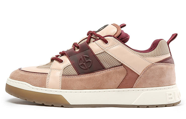 BLOCCO5 SKATE Collection Leather Low top Skateboard Shoes Women's Light Pink