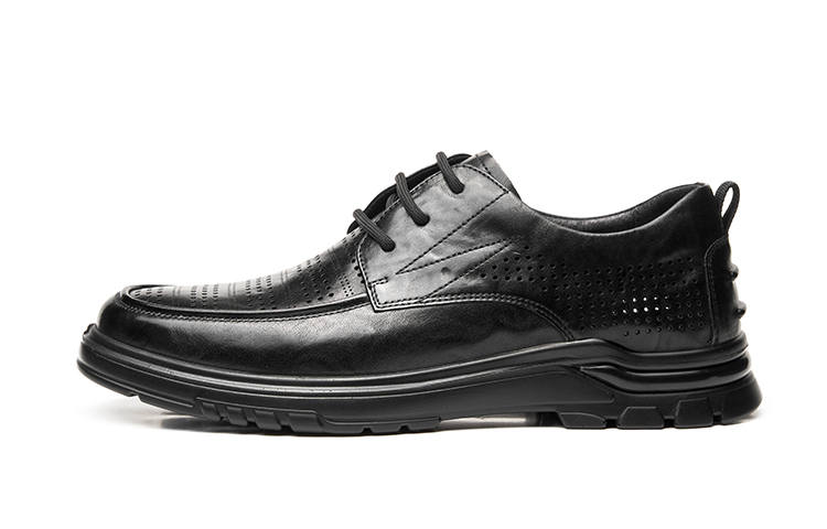 AOKANG Casual Leather Shoes Men's Black