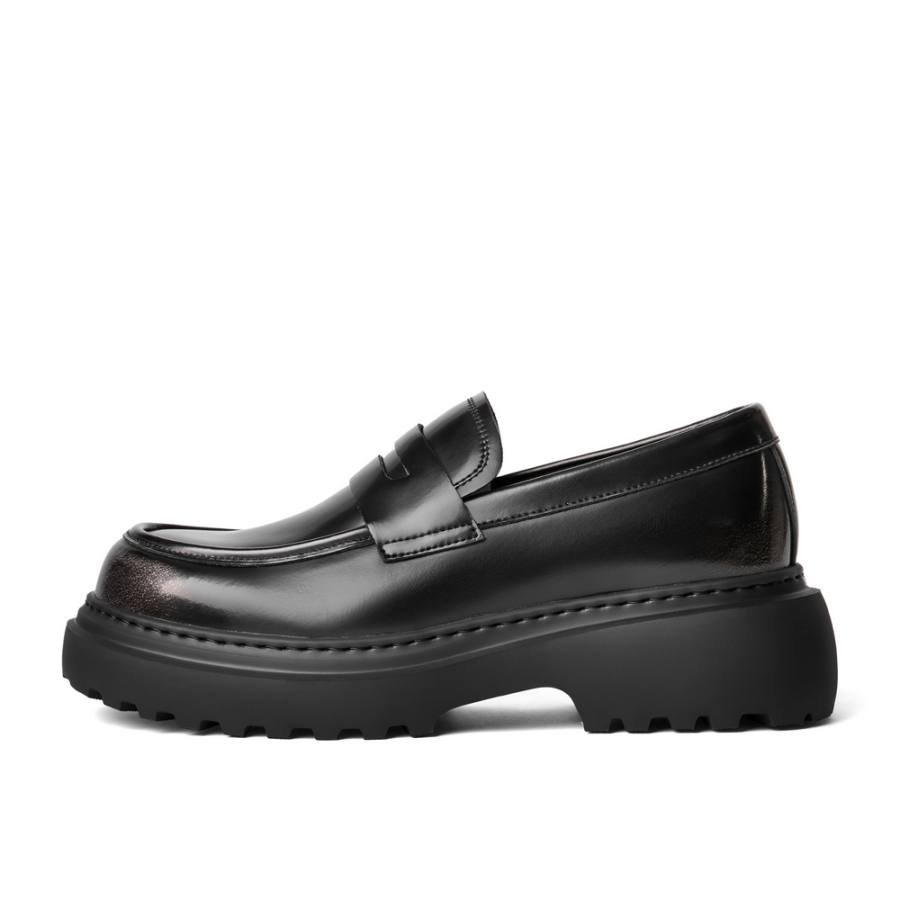 BELLE BELLE Loafers Men's Low Top Black