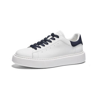 Hautton Jeans Low top Skateboard Shoes Men's White Blue