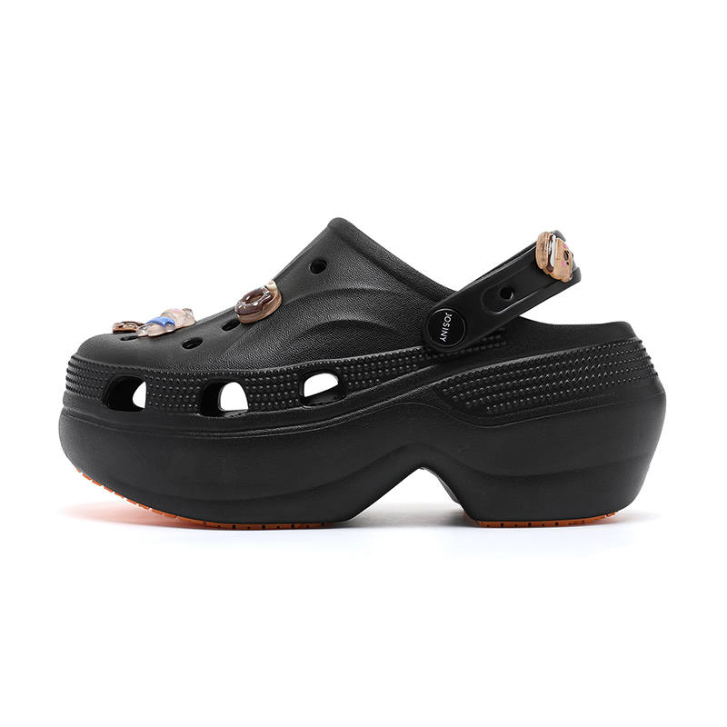 JOSINY Trendy Fashion, Summer Breathable, Soft And Comfortable, Closed Toe Slippers, Slip on EVA Clogs Women's Black