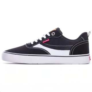 Levis Slip Resistant Cushioning Abrasion Resistant Low top Skateboard Shoes Men's Black White