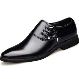 BATUTENG Dress Shoes Men's Low Top Black