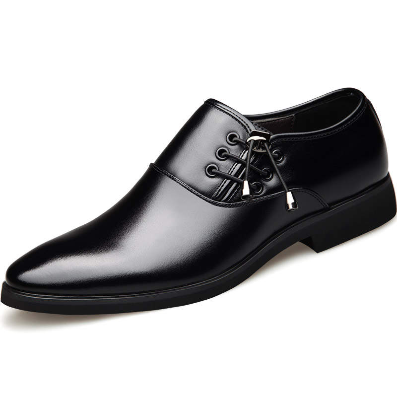 BATUTENG Dress Shoes Men's Low Top Black