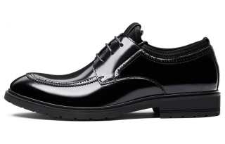 PALMPOLO Cow Leather Casual Shoes Men's Black