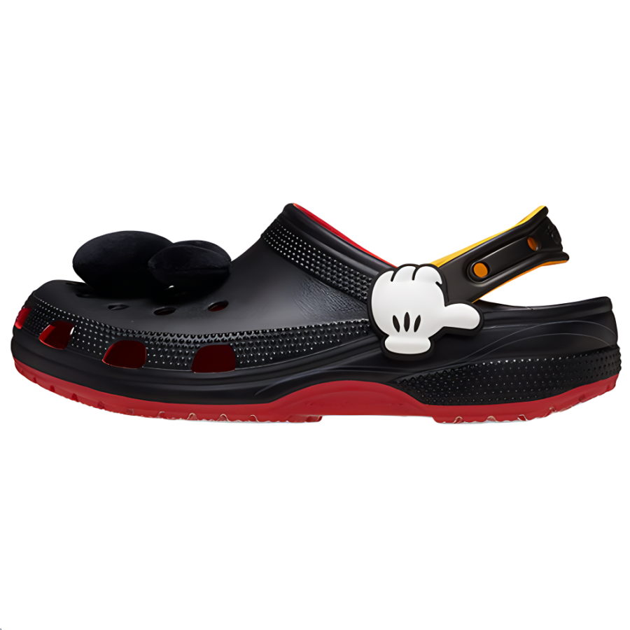 Crocs Crocs EVA Clogs Unisex Black Red