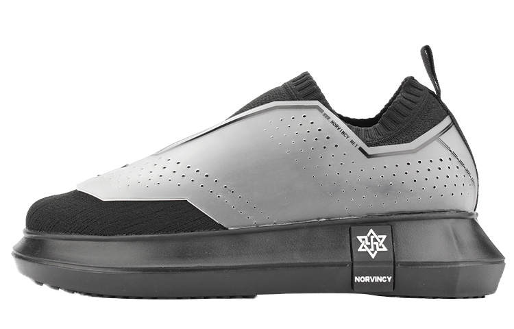 NORVINCY Skateboard Shoes Unisex Low Top Black