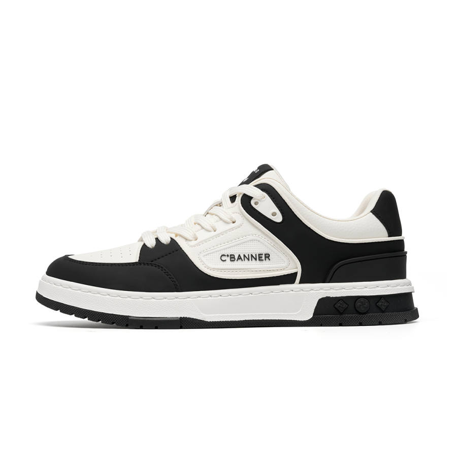 C°BANNER Low top Skateboard Shoes Men's White Black