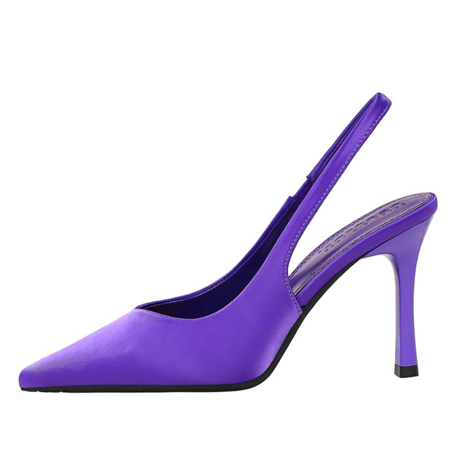 QITUMAUL High Heels Women's Purple