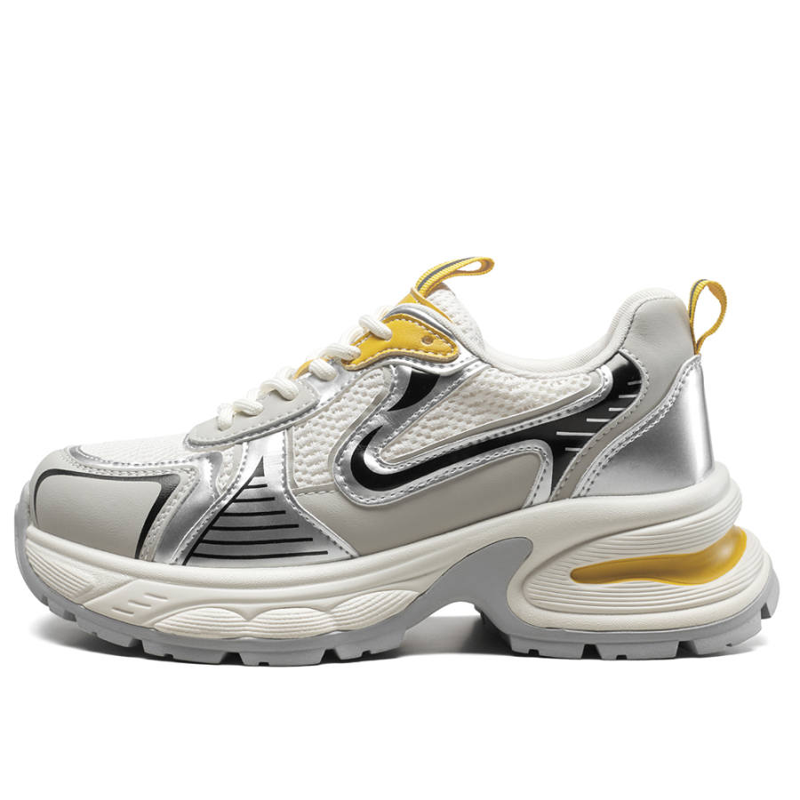 YEARCON YEARCON Cow Split Leather Low top Chunky Sneakers Women's