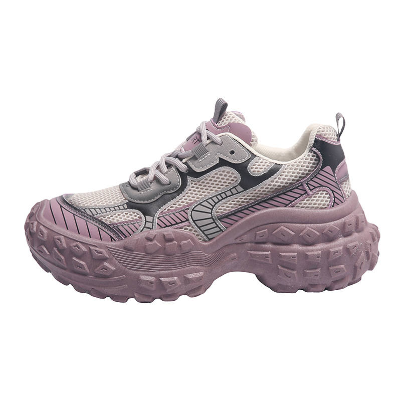 GONGNIUMEILI Pu Low top Chunky Sneakers Women's