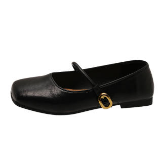 LEXON Pu Flat Mary Jane Shoes Women's