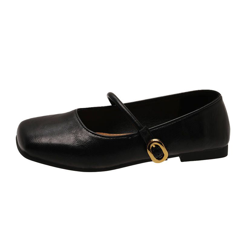 LEXON Pu Flat Mary Jane Shoes Women's