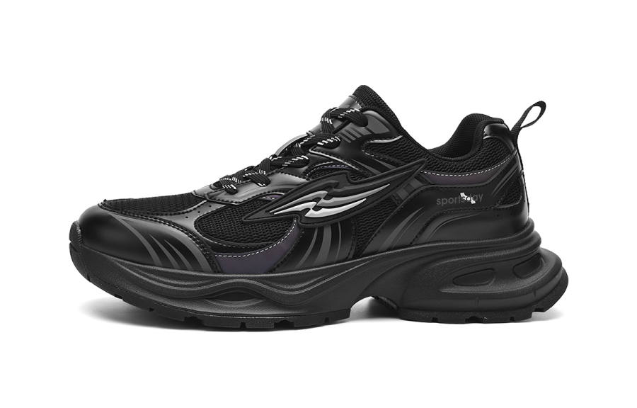 HLA Sportsday'x SUWUKOU Trendy Patchwork Breathable Mesh Height Increasing Casual Shoes Men's