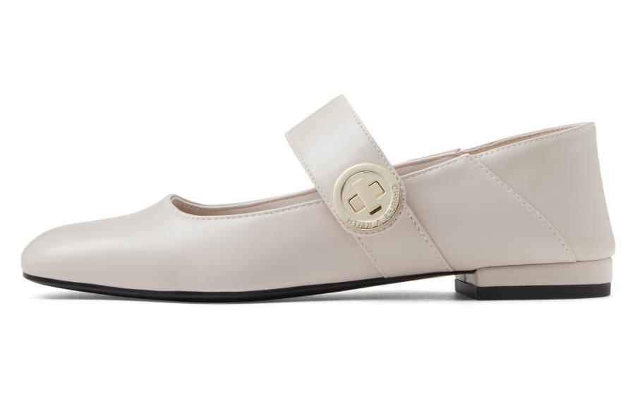 CHARLES&KEITH Small Ck Pu Flat Mary Jane Shoes 1.5cm Women's