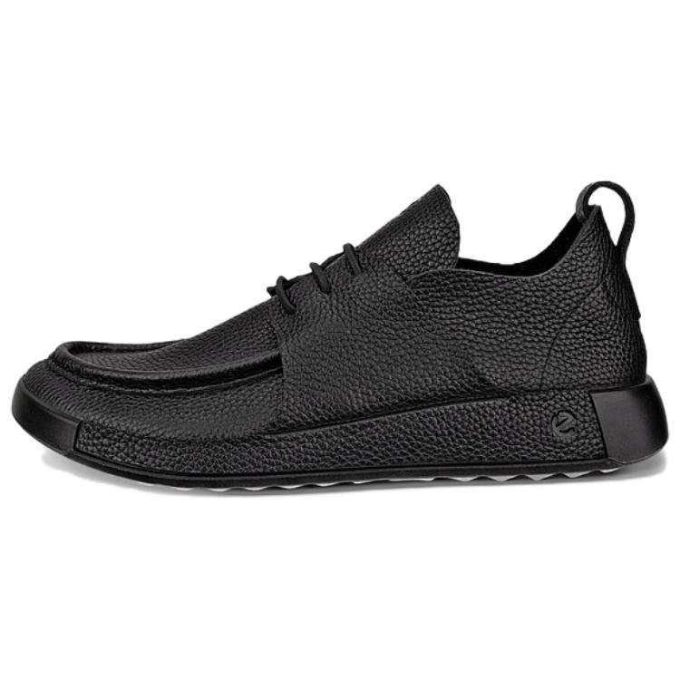 Ecco Komo Collection Casual Leather Shoes Men's Low Top Black